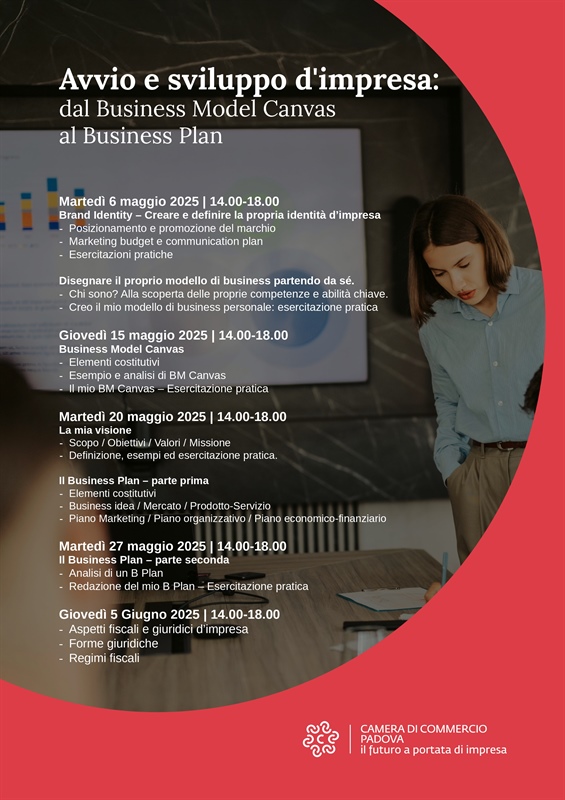 Avvio e Sviluppo d'impresa: dal Business Model Canvas al Business Plan